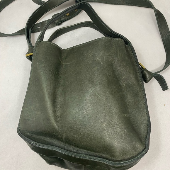 Madewell leather crossbody bag green - Picture 4 of 10